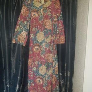 Joseph magnin 70s vintage maxi dress